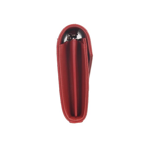 ♥️Saint Laurent Paris Envelope Red Small Leather Shoulder Bag♥️ - Picture 2 of 16